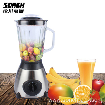 Electric Blender stainless steel housing with glass bottle